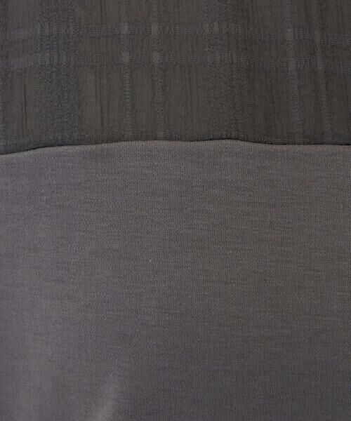 Maison de CINQ / メゾン ドゥ サンク カットソー | 【小さいサイズ】シアーチェック切替えカットソー/洗える | 詳細10