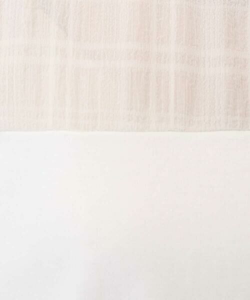 Maison de CINQ / メゾン ドゥ サンク カットソー | 【小さいサイズ】シアーチェック切替えカットソー/洗える | 詳細11