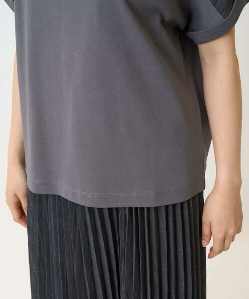 Maison de CINQ / メゾン ドゥ サンク カットソー | 【小さいサイズ】シアーチェック切替えカットソー/洗える | 詳細9