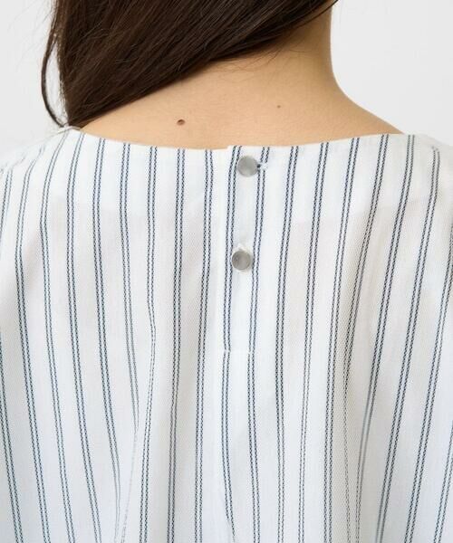 Maison de CINQ / メゾン ドゥ サンク カットソー | 【小さいサイズ】先染めストライプ柄チュール カットソー/洗える | 詳細6