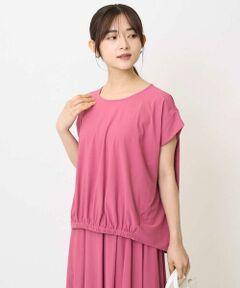 Maison de CINQ / メゾン ドゥ サンク カットソー | 【小さいサイズ】フレンチスリーブジャージーカットソー/接触冷感/速乾/洗える/セットアップ対応