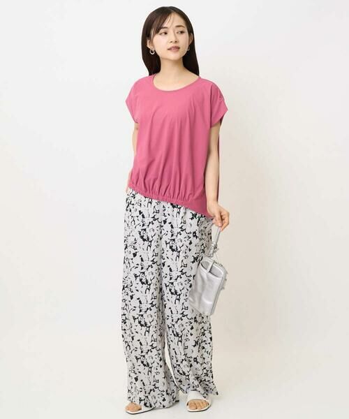 Maison de CINQ / メゾン ドゥ サンク カットソー | 【小さいサイズ】フレンチスリーブジャージーカットソー/接触冷感/速乾/洗える/セットアップ対応 | 詳細16