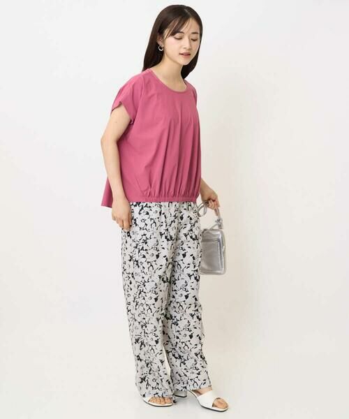 Maison de CINQ / メゾン ドゥ サンク カットソー | 【小さいサイズ】フレンチスリーブジャージーカットソー/接触冷感/速乾/洗える/セットアップ対応 | 詳細17