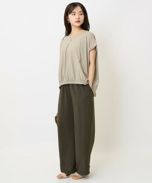 Maison de CINQ / メゾン ドゥ サンク カットソー | 【小さいサイズ】フレンチスリーブジャージーカットソー/接触冷感/速乾/洗える/セットアップ対応 | 詳細22