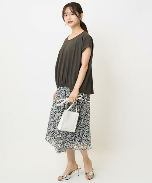 Maison de CINQ / メゾン ドゥ サンク カットソー | 【小さいサイズ】フレンチスリーブジャージーカットソー/接触冷感/速乾/洗える/セットアップ対応 | 詳細26