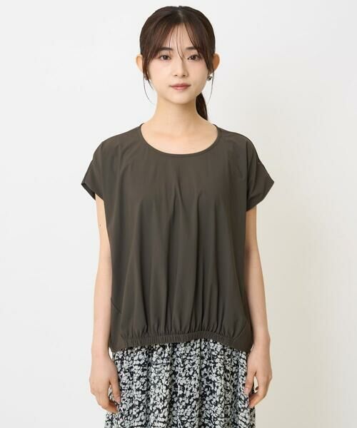 Maison de CINQ / メゾン ドゥ サンク カットソー | 【小さいサイズ】フレンチスリーブジャージーカットソー/接触冷感/速乾/洗える/セットアップ対応 | 詳細4