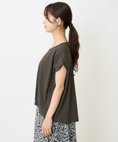 Maison de CINQ / メゾン ドゥ サンク カットソー | 【小さいサイズ】フレンチスリーブジャージーカットソー/接触冷感/速乾/洗える/セットアップ対応 | 詳細5