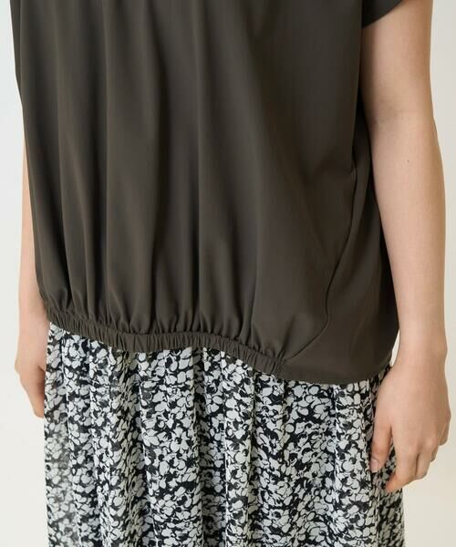 Maison de CINQ / メゾン ドゥ サンク カットソー | 【小さいサイズ】フレンチスリーブジャージーカットソー/接触冷感/速乾/洗える/セットアップ対応 | 詳細9