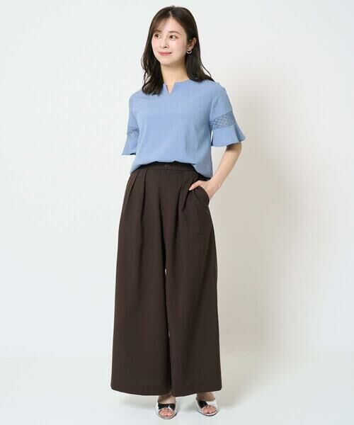 Maison de CINQ / メゾン ドゥ サンク その他パンツ | 【小さいサイズ】2タックワイドパンツ/洗える | 詳細25