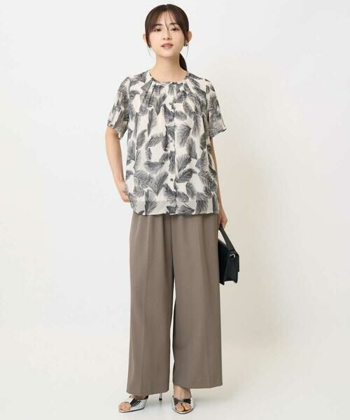 Maison de CINQ / メゾン ドゥ サンク その他パンツ | 【小さいサイズ】センタープレス入りストレートワイドパンツ/UVカット/接触冷感/速乾/洗える | 詳細12