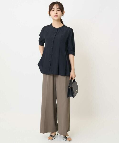 Maison de CINQ / メゾン ドゥ サンク その他パンツ | 【小さいサイズ】センタープレス入りストレートワイドパンツ/UVカット/接触冷感/速乾/洗える | 詳細18