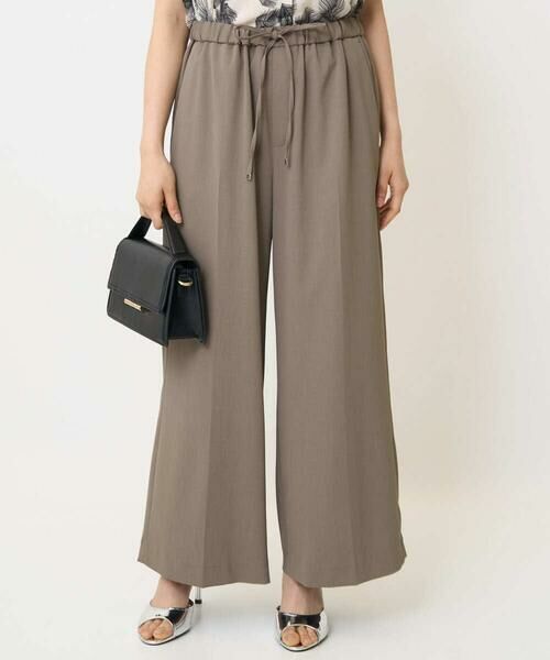 Maison de CINQ / メゾン ドゥ サンク その他パンツ | 【小さいサイズ】センタープレス入りストレートワイドパンツ/UVカット/接触冷感/速乾/洗える | 詳細2