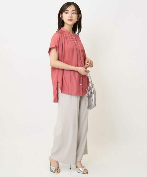 Maison de CINQ / メゾン ドゥ サンク その他パンツ | 【小さいサイズ】センタープレス入りストレートワイドパンツ/UVカット/接触冷感/速乾/洗える | 詳細25