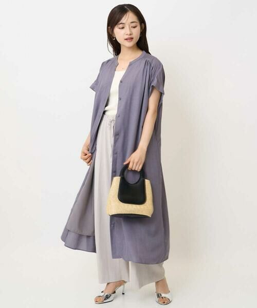 Maison de CINQ / メゾン ドゥ サンク その他パンツ | 【小さいサイズ】センタープレス入りストレートワイドパンツ/UVカット/接触冷感/速乾/洗える | 詳細27