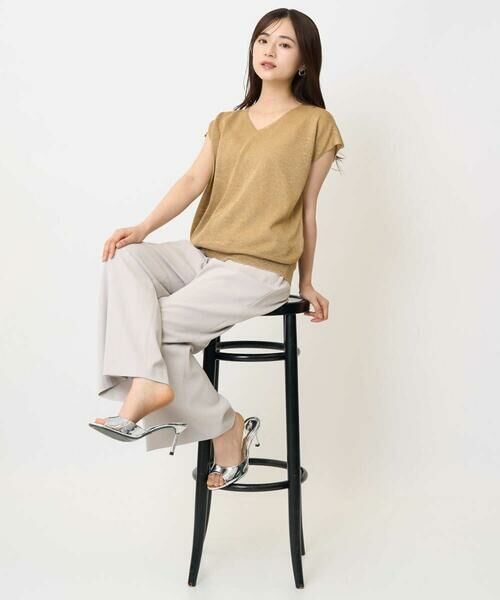 Maison de CINQ / メゾン ドゥ サンク その他パンツ | 【小さいサイズ】センタープレス入りストレートワイドパンツ/UVカット/接触冷感/速乾/洗える | 詳細30