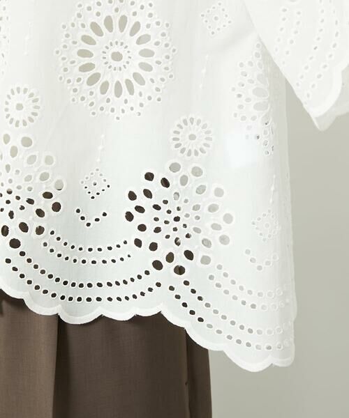 Maison de CINQ / メゾン ドゥ サンク シャツ・ブラウス | [小さいサイズ]ボーラーレースブラウス | 詳細11