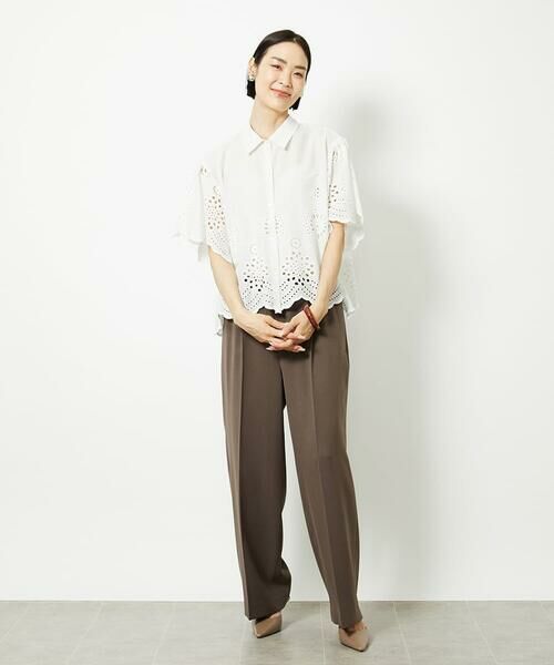 Maison de CINQ / メゾン ドゥ サンク シャツ・ブラウス | [小さいサイズ]ボーラーレースブラウス | 詳細25