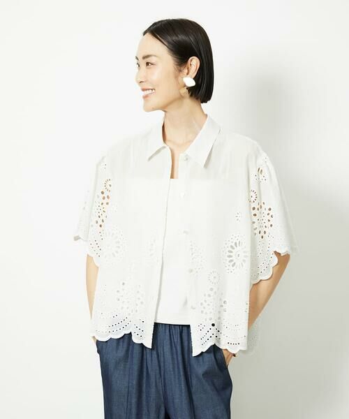 Maison de CINQ / メゾン ドゥ サンク シャツ・ブラウス | [小さいサイズ]ボーラーレースブラウス | 詳細4