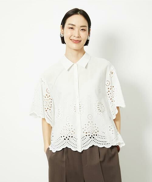 Maison de CINQ / メゾン ドゥ サンク シャツ・ブラウス | [小さいサイズ]ボーラーレースブラウス | 詳細5
