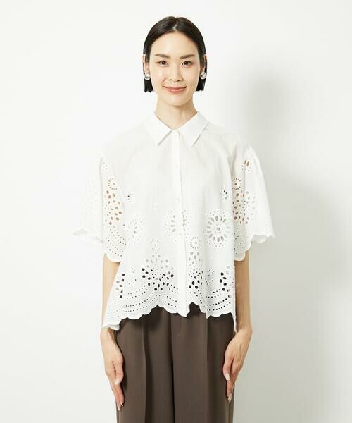 Maison de CINQ / メゾン ドゥ サンク シャツ・ブラウス | [小さいサイズ]ボーラーレースブラウス | 詳細6