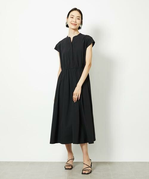Maison de CINQ / メゾン ドゥ サンク ロング・マキシ丈ワンピース | [小さいサイズ]キーネックギャザーワンピース | 詳細2