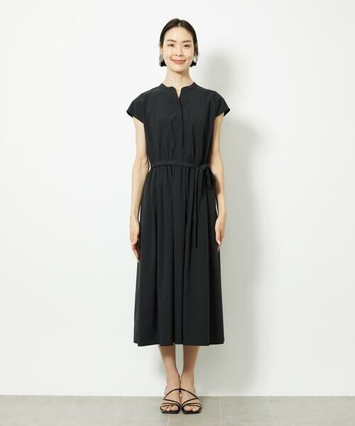 Maison de CINQ / メゾン ドゥ サンク ロング・マキシ丈ワンピース | [小さいサイズ]キーネックギャザーワンピース | 詳細3