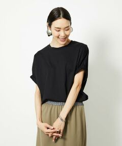 Maison de CINQ / メゾン ドゥ サンク カットソー | [小さいサイズ]ギャザースリーブカットソー(接触冷感)
