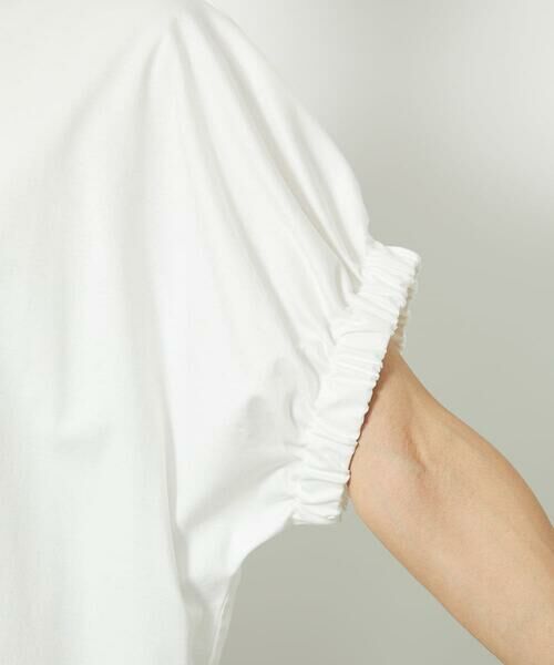 Maison de CINQ / メゾン ドゥ サンク カットソー | [小さいサイズ]ギャザースリーブカットソー(接触冷感) | 詳細12