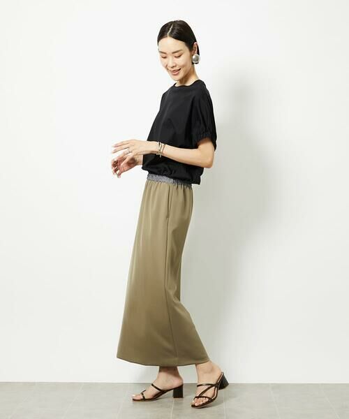 Maison de CINQ / メゾン ドゥ サンク カットソー | [小さいサイズ]ギャザースリーブカットソー(接触冷感) | 詳細18