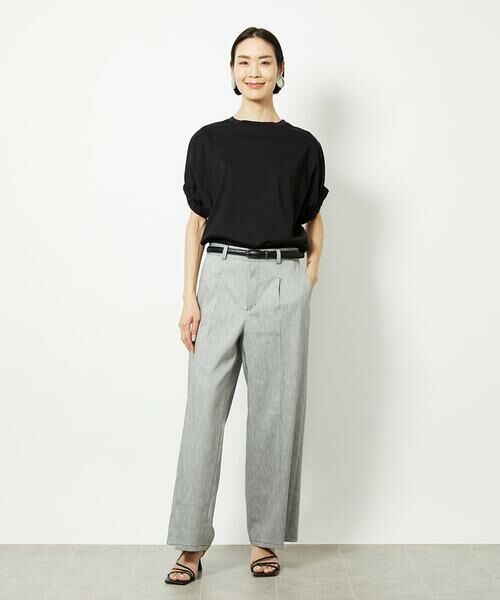 Maison de CINQ / メゾン ドゥ サンク カットソー | [小さいサイズ]ギャザースリーブカットソー(接触冷感) | 詳細19