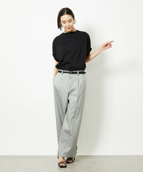 Maison de CINQ / メゾン ドゥ サンク カットソー | [小さいサイズ]ギャザースリーブカットソー(接触冷感) | 詳細21