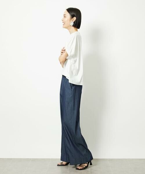 Maison de CINQ / メゾン ドゥ サンク カットソー | [小さいサイズ]ギャザースリーブカットソー(接触冷感) | 詳細25