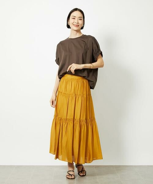 Maison de CINQ / メゾン ドゥ サンク カットソー | [小さいサイズ]ギャザースリーブカットソー(接触冷感) | 詳細27