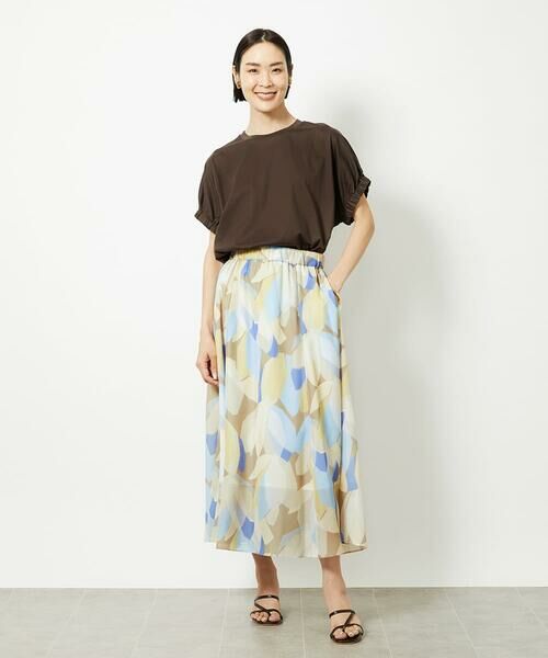 Maison de CINQ / メゾン ドゥ サンク カットソー | [小さいサイズ]ギャザースリーブカットソー(接触冷感) | 詳細28