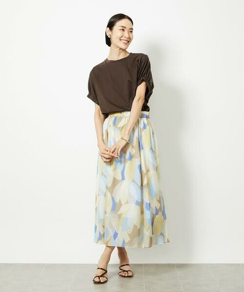 Maison de CINQ / メゾン ドゥ サンク カットソー | [小さいサイズ]ギャザースリーブカットソー(接触冷感) | 詳細29