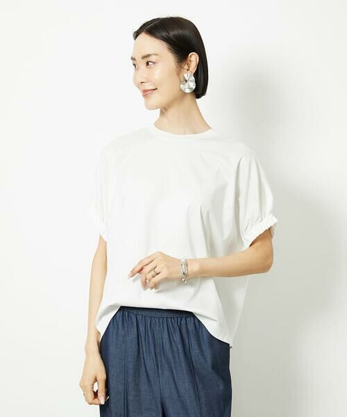 Maison de CINQ / メゾン ドゥ サンク カットソー | [小さいサイズ]ギャザースリーブカットソー(接触冷感) | 詳細6