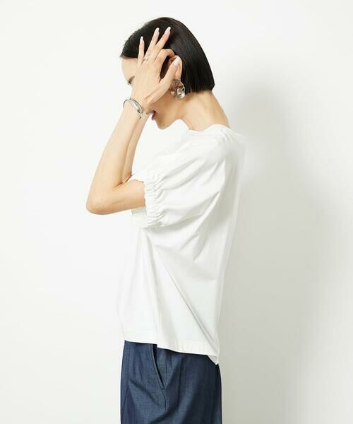 Maison de CINQ / メゾン ドゥ サンク カットソー | [小さいサイズ]ギャザースリーブカットソー(接触冷感) | 詳細7