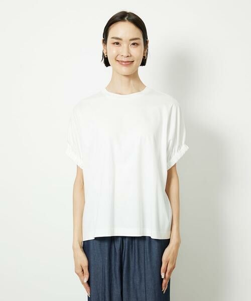 Maison de CINQ / メゾン ドゥ サンク カットソー | [小さいサイズ]ギャザースリーブカットソー(接触冷感) | 詳細8