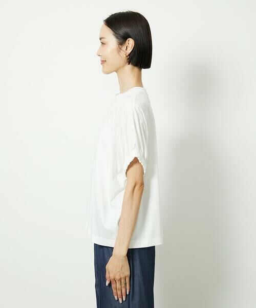 Maison de CINQ / メゾン ドゥ サンク カットソー | [小さいサイズ]ギャザースリーブカットソー(接触冷感) | 詳細9