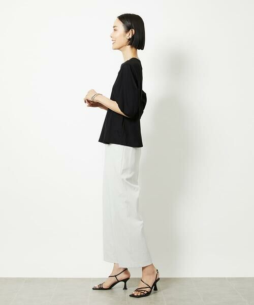 Maison de CINQ / メゾン ドゥ サンク カットソー | [小さいサイズ]袖タックカットソー(接触冷感) | 詳細14