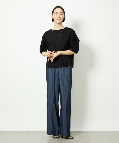 Maison de CINQ / メゾン ドゥ サンク カットソー | [小さいサイズ]袖タックカットソー(接触冷感) | 詳細15