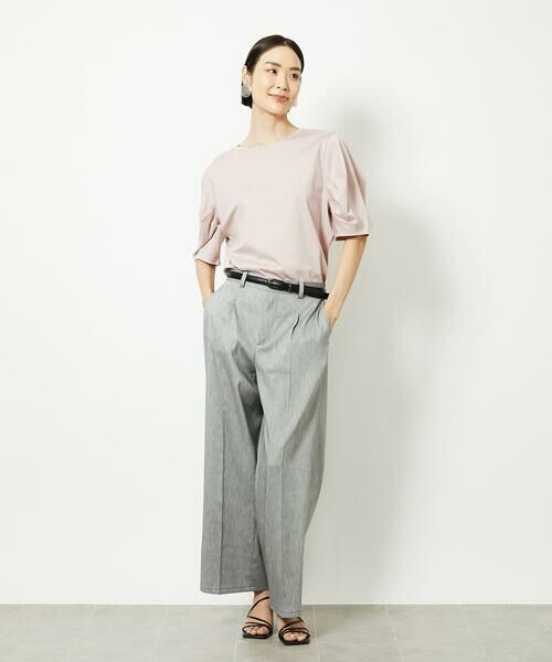 Maison de CINQ / メゾン ドゥ サンク カットソー | [小さいサイズ]袖タックカットソー(接触冷感) | 詳細23