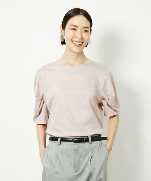 Maison de CINQ / メゾン ドゥ サンク カットソー | [小さいサイズ]袖タックカットソー(接触冷感) | 詳細3