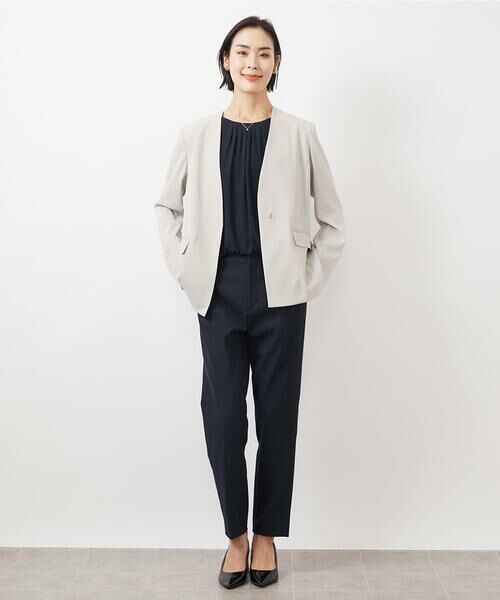 Maison de CINQ / メゾン ドゥ サンク ショート・ハーフ・半端丈パンツ | [小さいサイズ]ドライストレッチテーパードパンツ(定番素材) | 詳細14