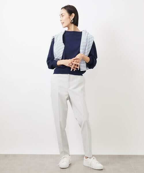 Maison de CINQ / メゾン ドゥ サンク ショート・ハーフ・半端丈パンツ | [小さいサイズ]ドライストレッチテーパードパンツ(定番素材) | 詳細17