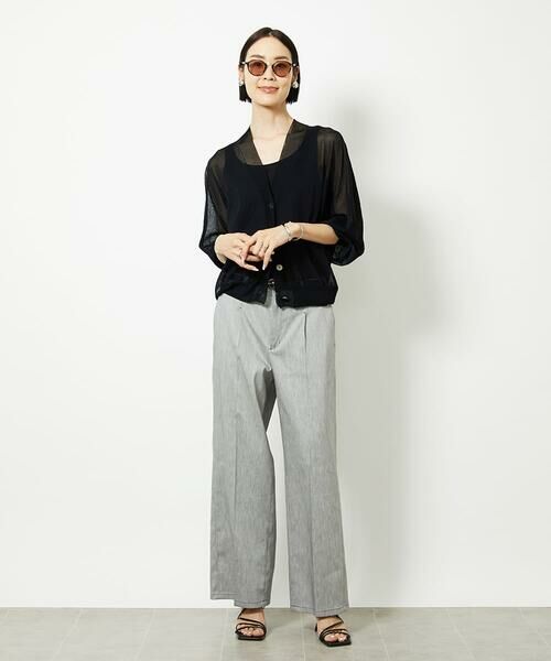 Maison de CINQ / メゾン ドゥ サンク カーディガン・ボレロ | [小さいサイズ]Vネックシアーカーディガン | 詳細17