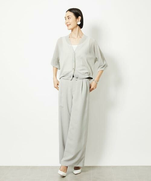 Maison de CINQ / メゾン ドゥ サンク カーディガン・ボレロ | [小さいサイズ]Vネックシアーカーディガン | 詳細26