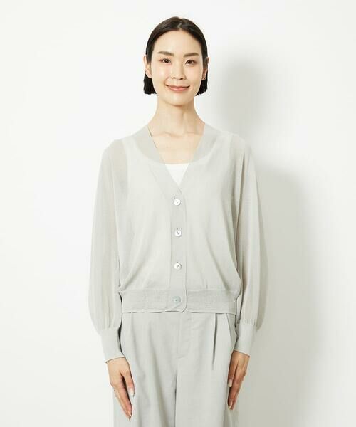 Maison de CINQ / メゾン ドゥ サンク カーディガン・ボレロ | [小さいサイズ]Vネックシアーカーディガン | 詳細5