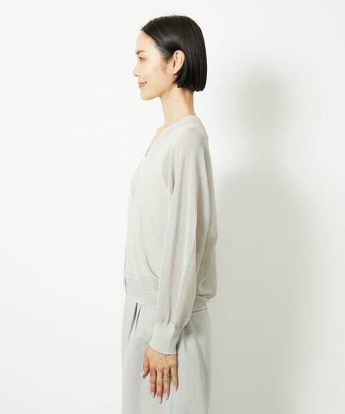 Maison de CINQ / メゾン ドゥ サンク カーディガン・ボレロ | [小さいサイズ]Vネックシアーカーディガン | 詳細6