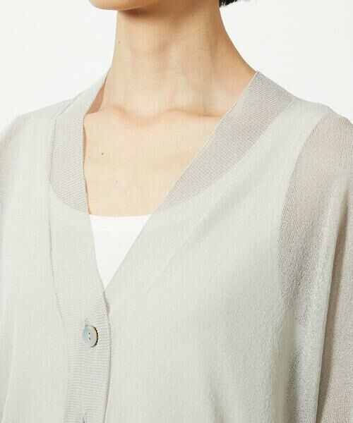 Maison de CINQ / メゾン ドゥ サンク カーディガン・ボレロ | [小さいサイズ]Vネックシアーカーディガン | 詳細8